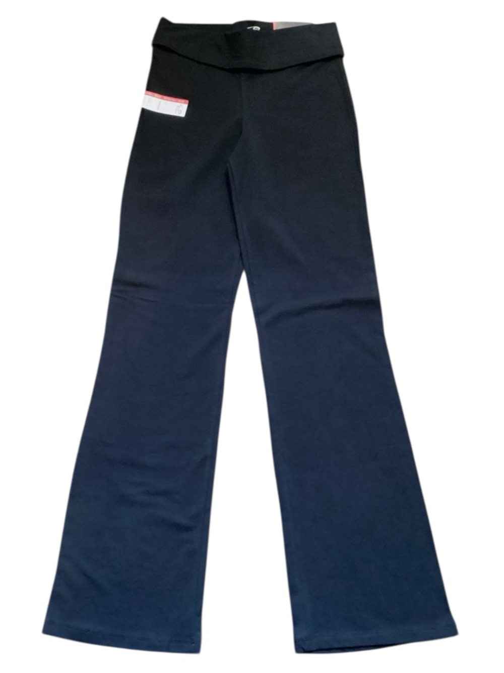 C9 by Champion Low Rise Fold Over Black Duo Dry Flare Leg Leggings Small NEW